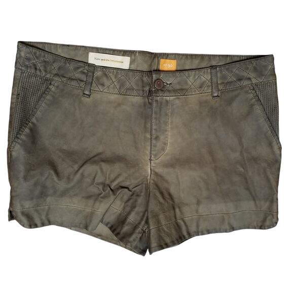Pilcro Pants - Pilcro and the Letterpress Anthropologie Womens 30 Quilted Vegan Leather Shorts
